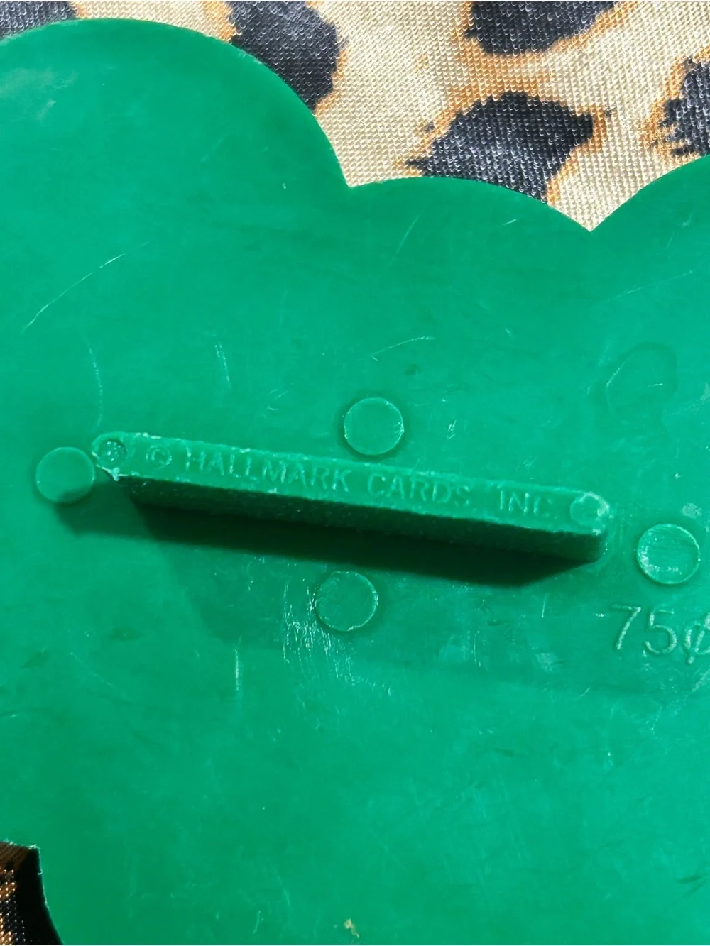 Vintage Hallmark Green Plastic “Ho Ho Ho” Christmas 3.5 inch Cookie Cutter